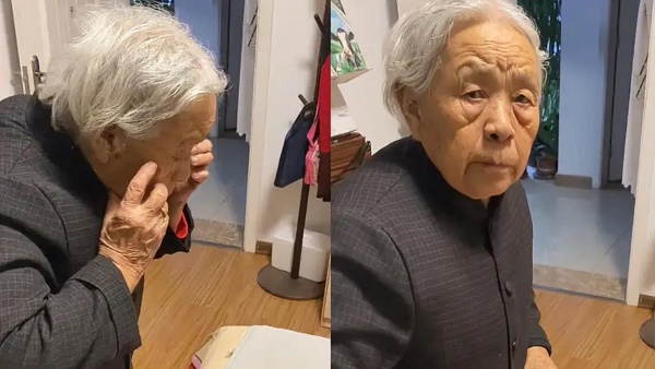 90岁外婆给44岁外孙强塞零花钱引关注，网友：年龄再大也是孩子！